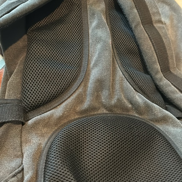 Auger Canvas Backpack Gray Travel Shoulder Bag School Adjustable - Picture 8 of 8